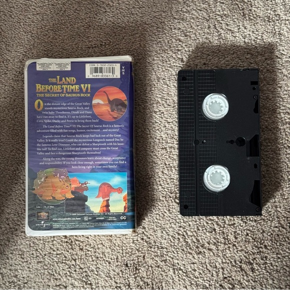 The Land Before Time: The Secret of Saurus Rock VHS Tape - Picture 2 of 2